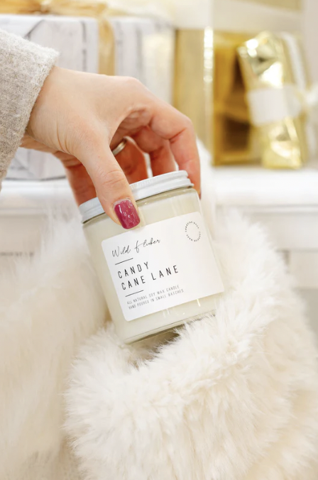 Candy Cane Lane (8oz Soy Candle)