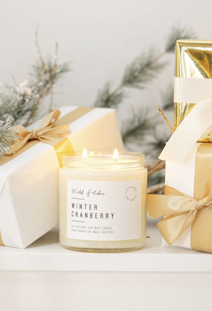 Winter Cranberry (8 oz Soy Candle)