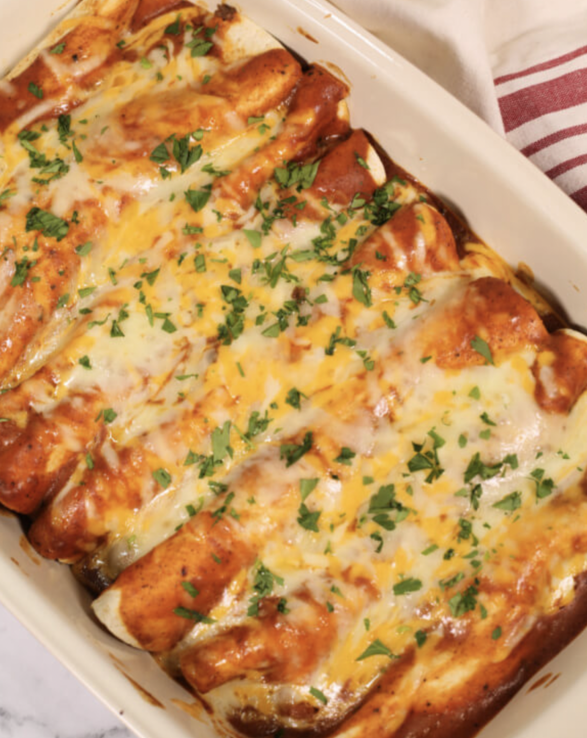 Cheesy Beef Enchilladas