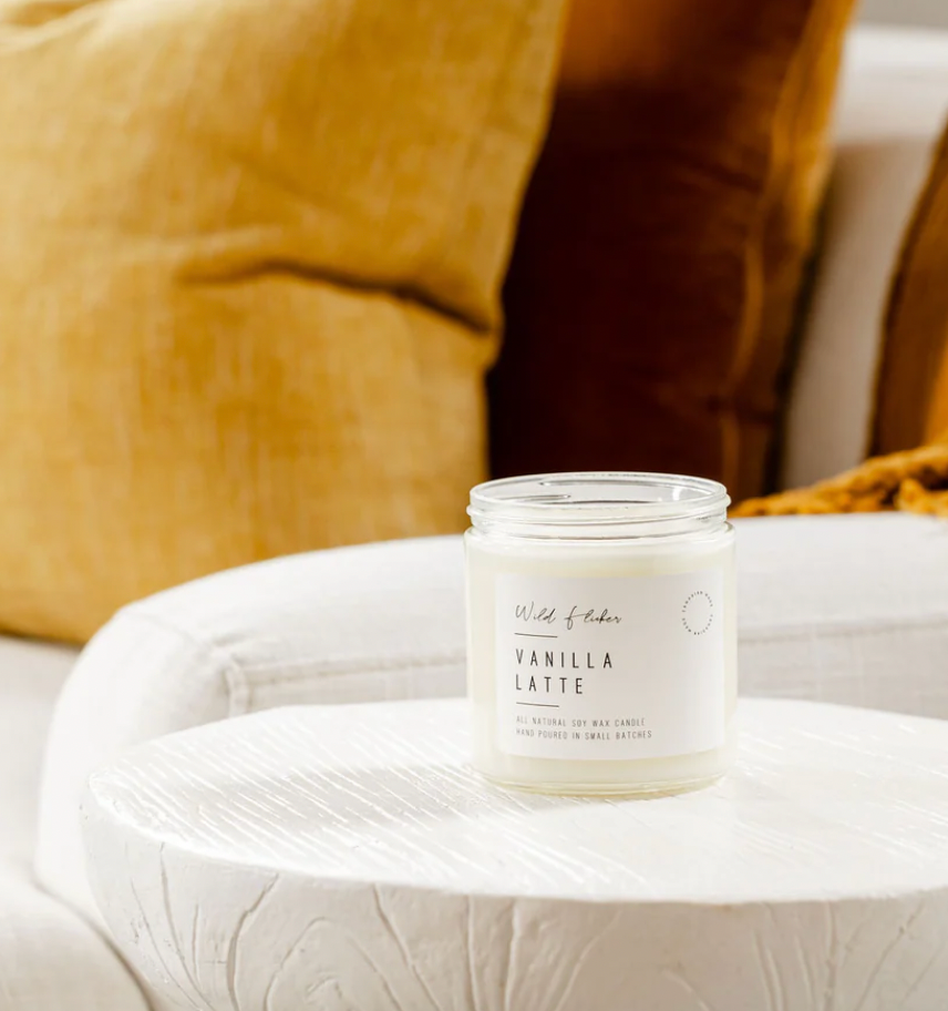 Vanilla Latte 8oz Soy Candle