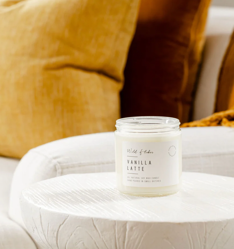 Vanilla Latte 8oz Soy Candle