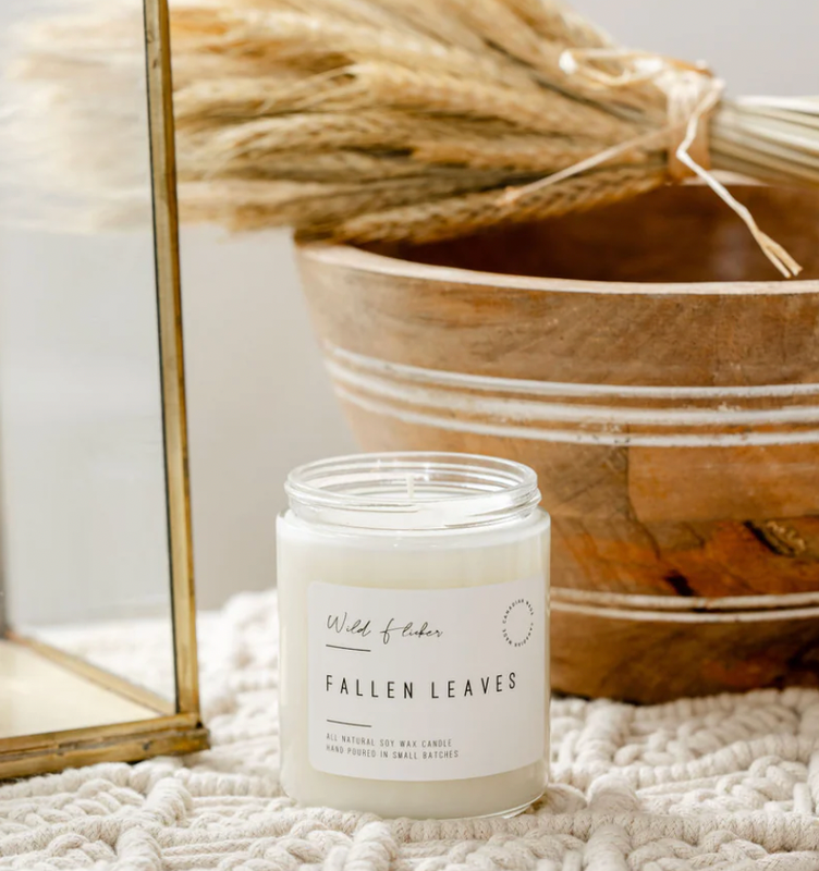 Fallen Leaves 8oz Soy Candle