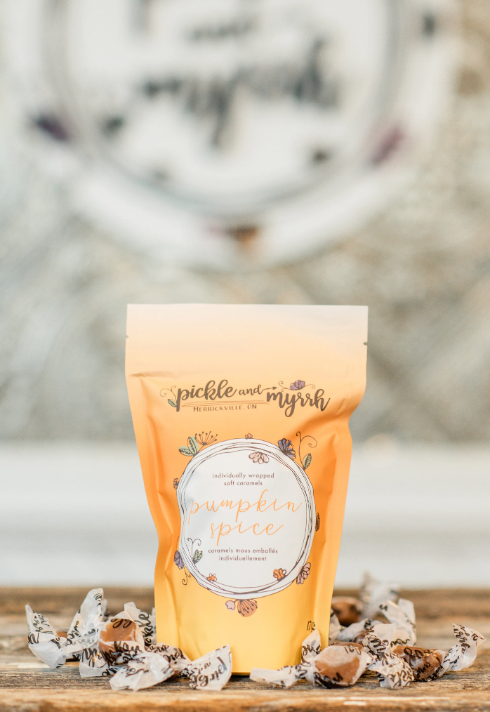 Pumpkin Spice Caramels