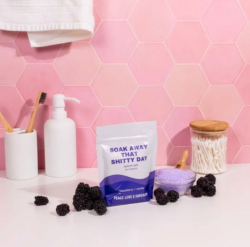 Soak Away That Shitty Day Epsom Salt Bath Soak