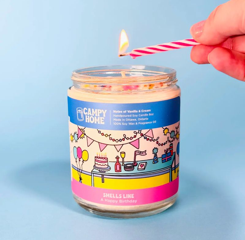 Smells Like A Happy Birthday 8oz Soy Candle