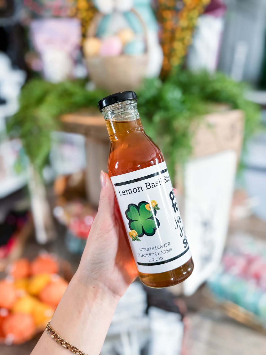 Lemon Basil Simple Syrup
