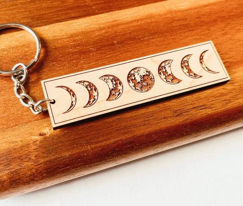 Moonphase Keychain