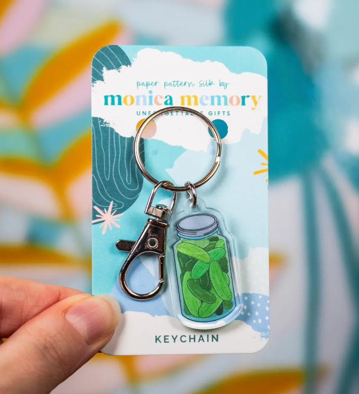 Jar of Pickles Keychain