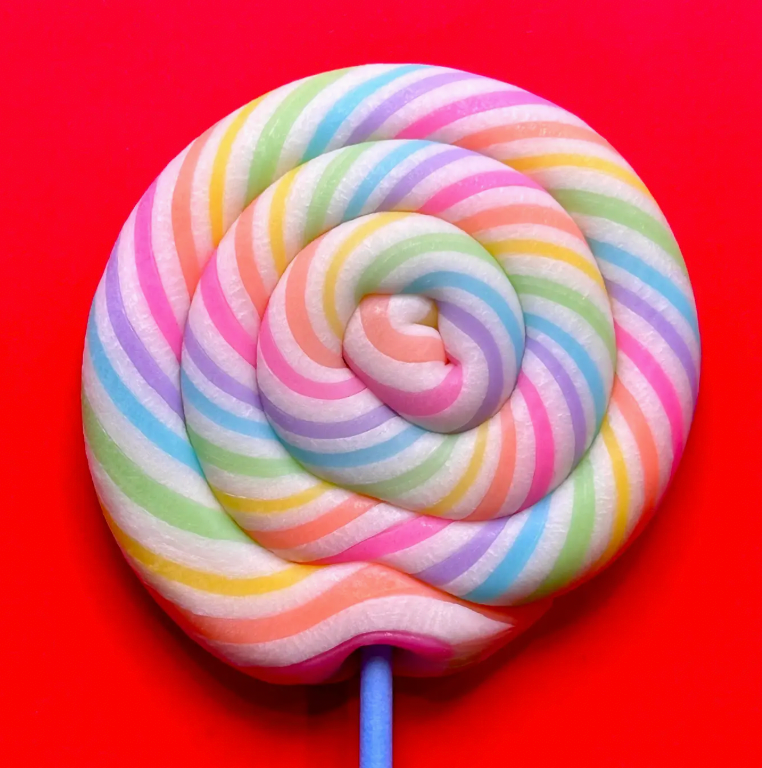 Birthday Cake Handmade Whirl Lollipop