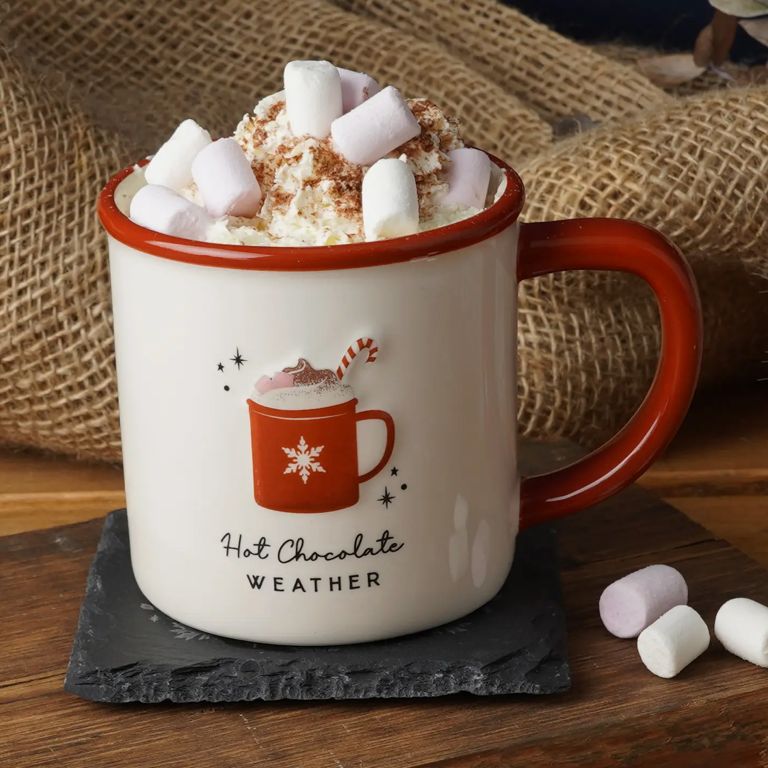 Snuggle Season &#39;Hot Chocolate&#39; Stoneware Mug