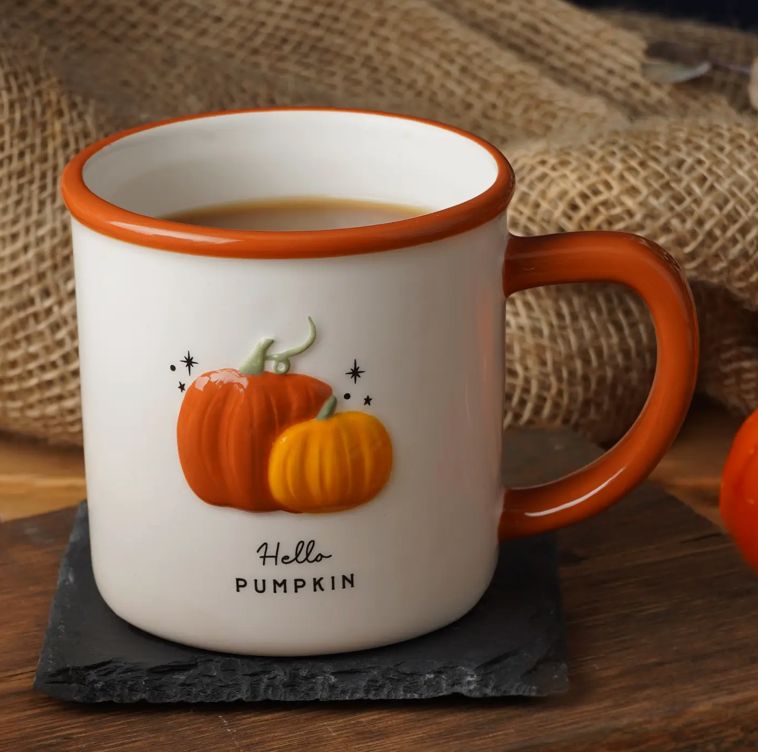 Snuggle Season &#39;Hello Pumpkin&#39; Stoneware Mug