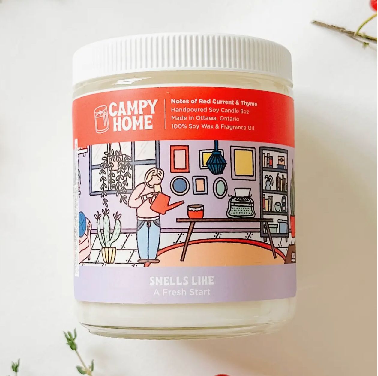 Smells like a Fresh Start 8 oz Soy Wax Candle
