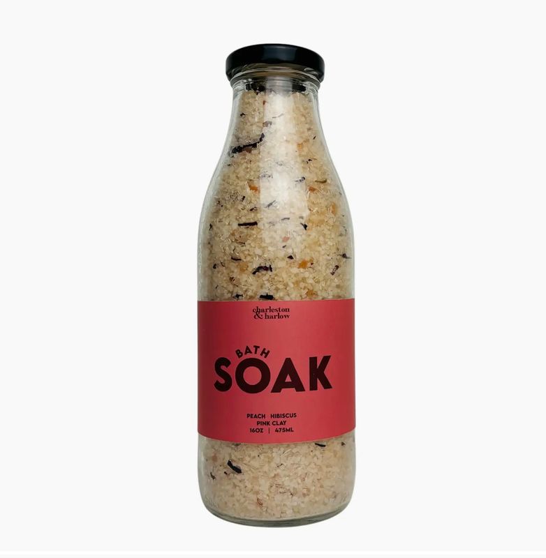 Peach + Hibsicus + Pink Clay Bath Soak