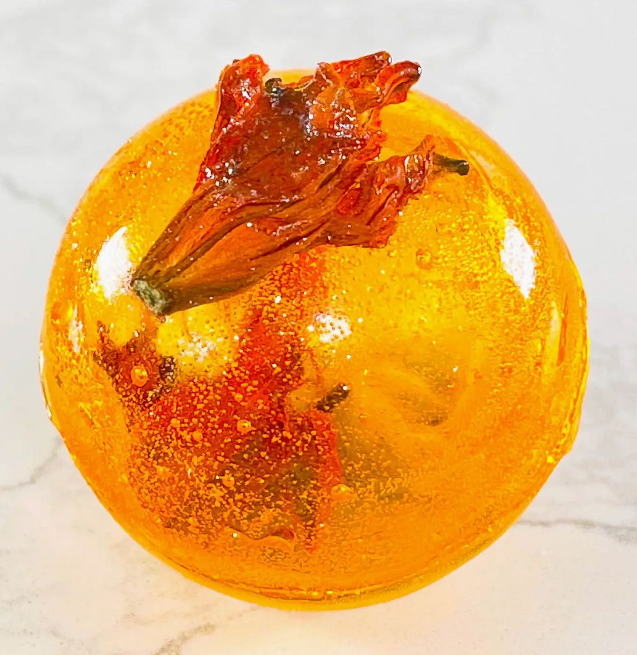 Peach Lily Tea Bomb