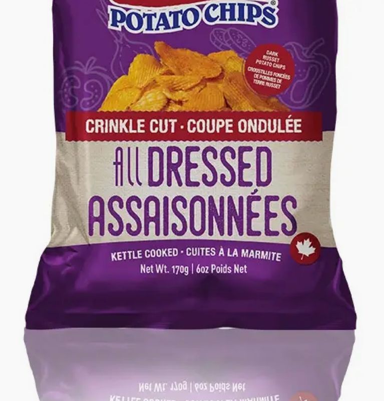Crinkle Cut All Dressed Chips (170g)