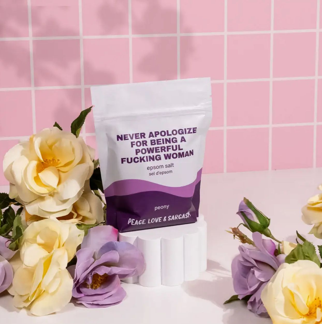 Never Apologize for Being a Powerful F*cking Woman Epsom Salt Bath Soak (Peony)