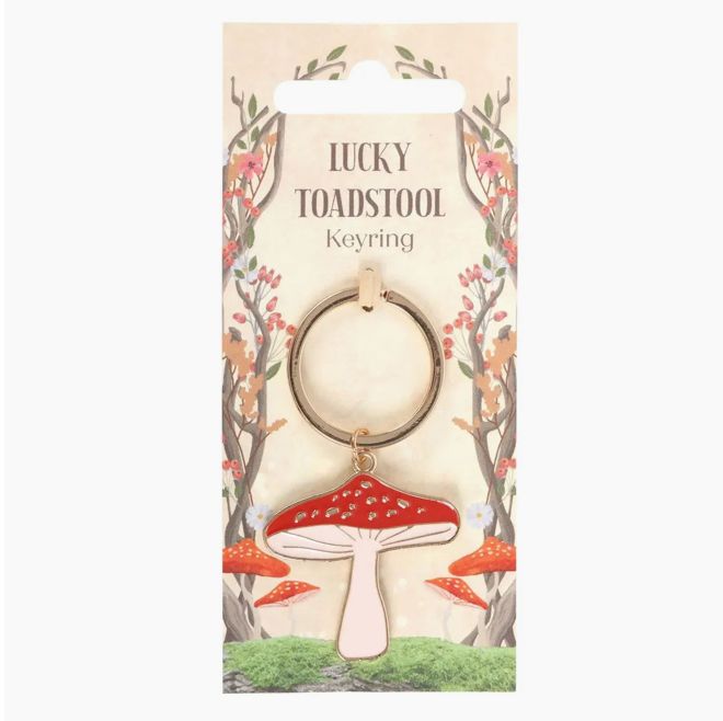Lucky Toadstool Keyring