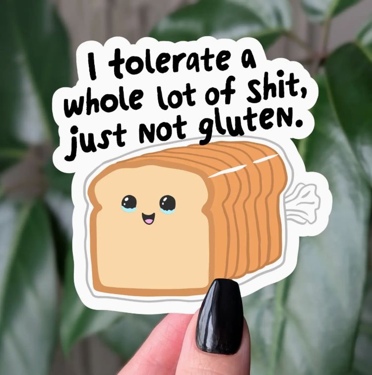 Just Not Gluten (Vinyl Sticker)