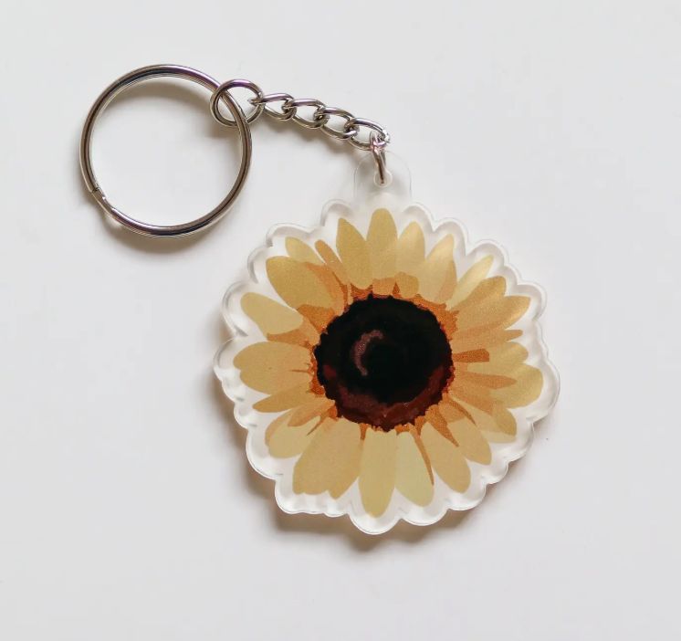 Sunflower Keychain