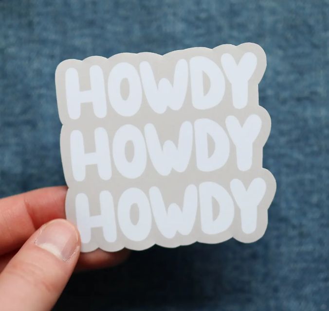 Howdy Sticker