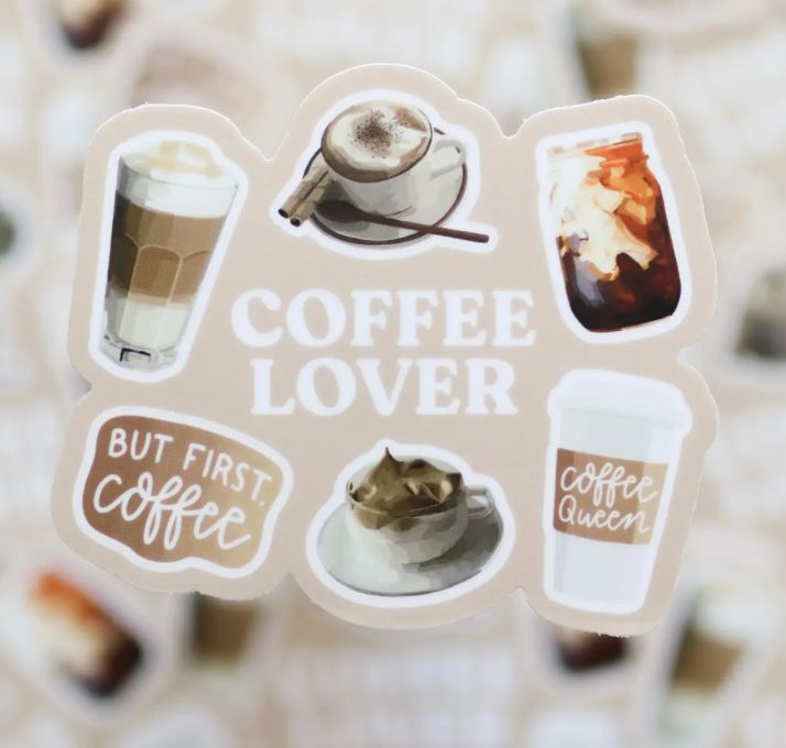 Coffee Lover Sticker (Waterproof)