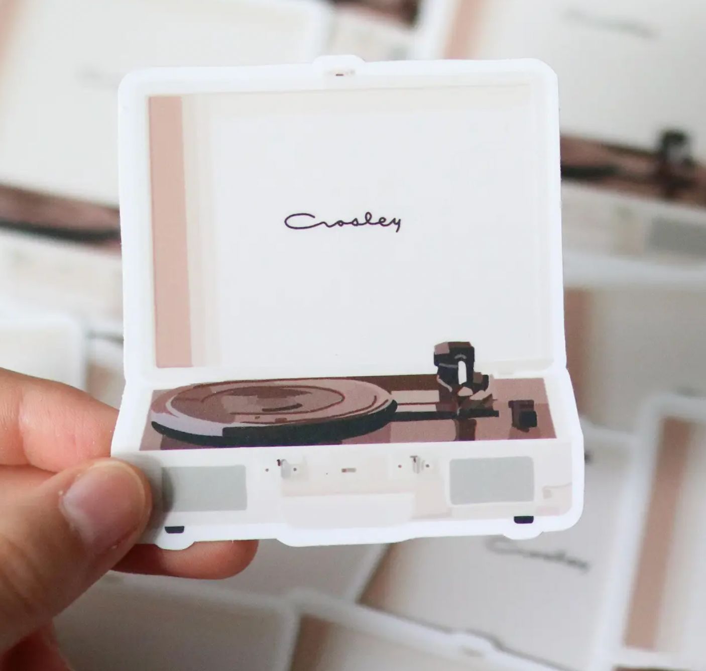 Record Player Sticker (Waterproof)