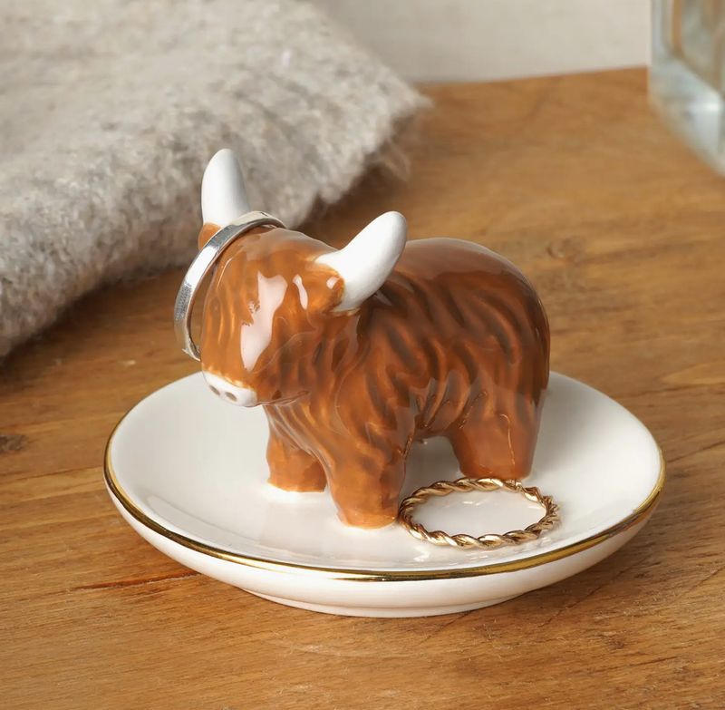 Bramble Farm Highland Cow Ring Dish