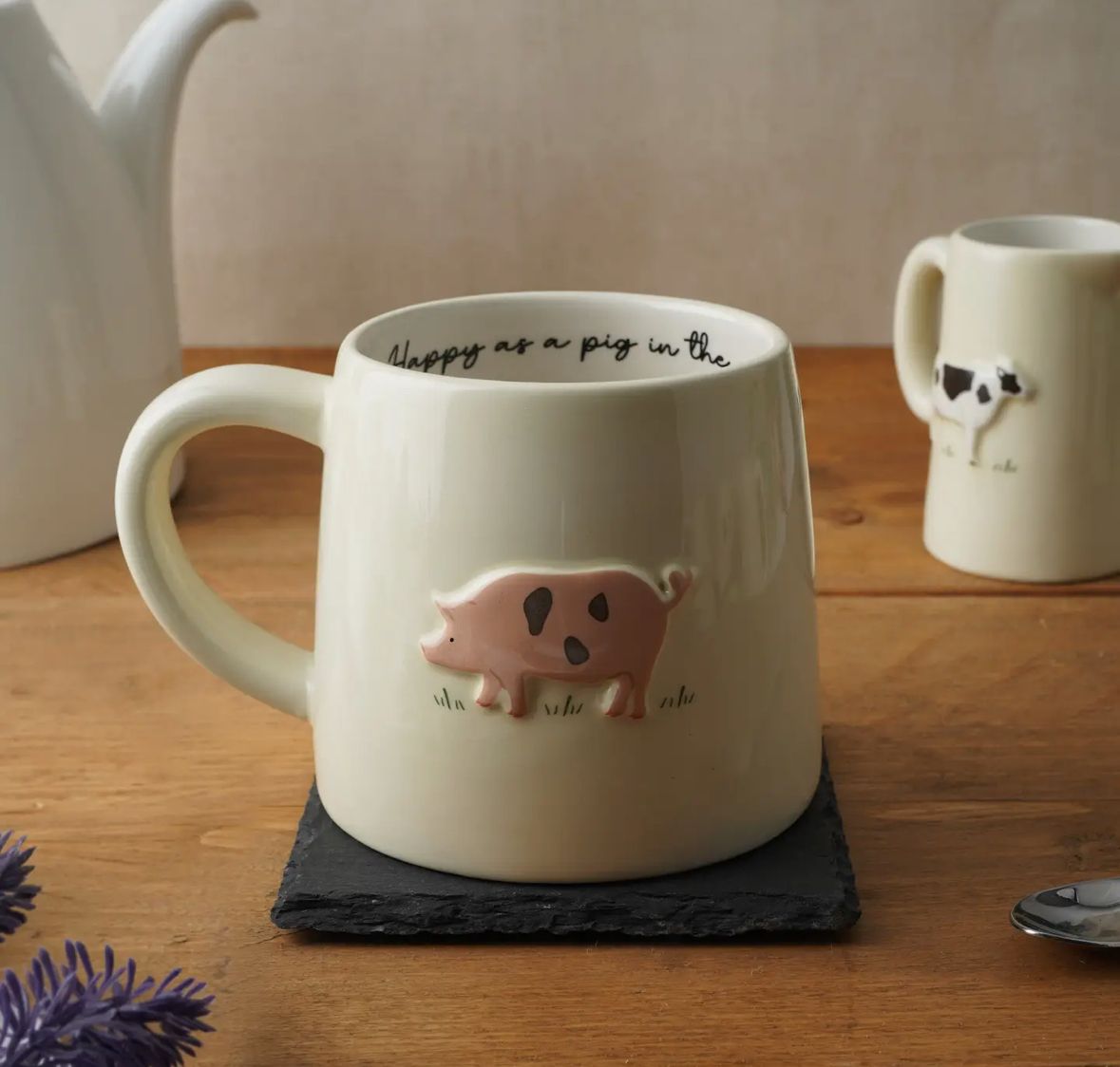 Bramble Farm Pig Stoneware Mug