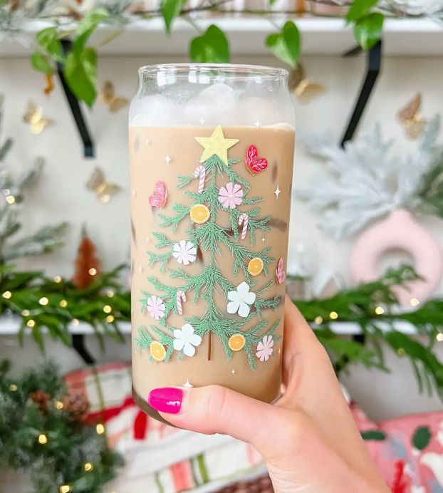 Garden Holiday Tree Glass (20oz)