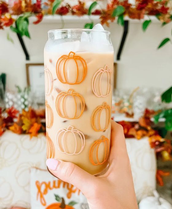 Orange Pumpkin Glass (20oz)