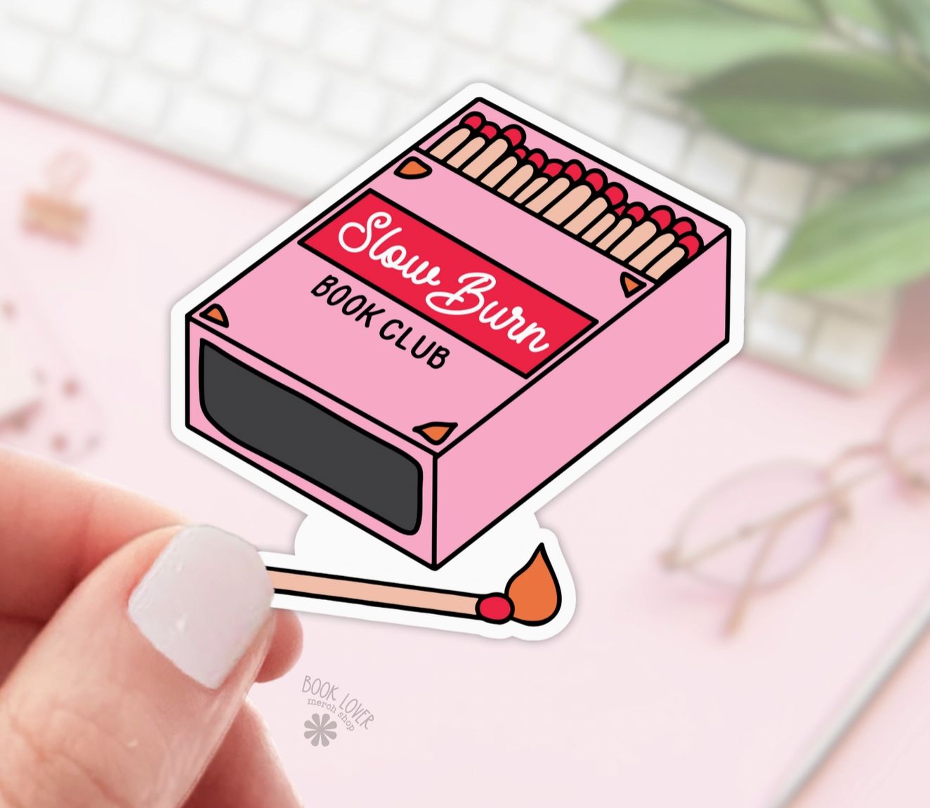 Slow Burn Book Club Vinyl Sticker