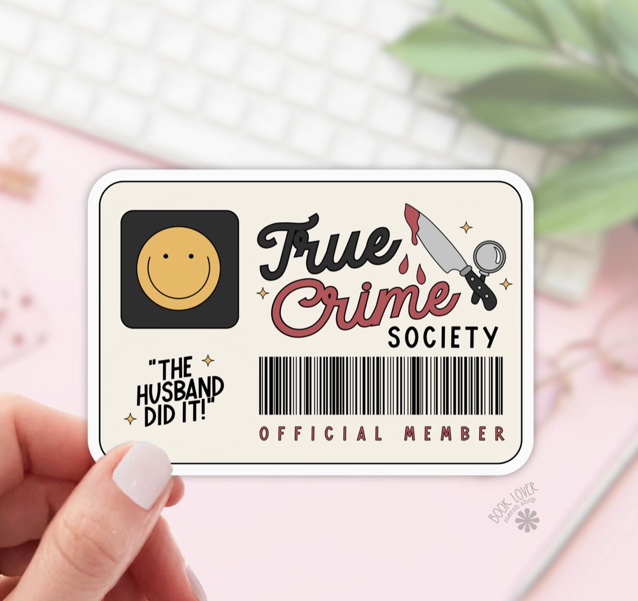 True Crime Society Vinyl Sticker