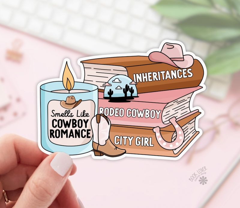 Cowboy Romance Vinyl Sticker