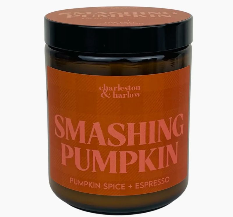Smashing Pumpkin -Pumpkin Spice + Espresso 8oz Soy Candle