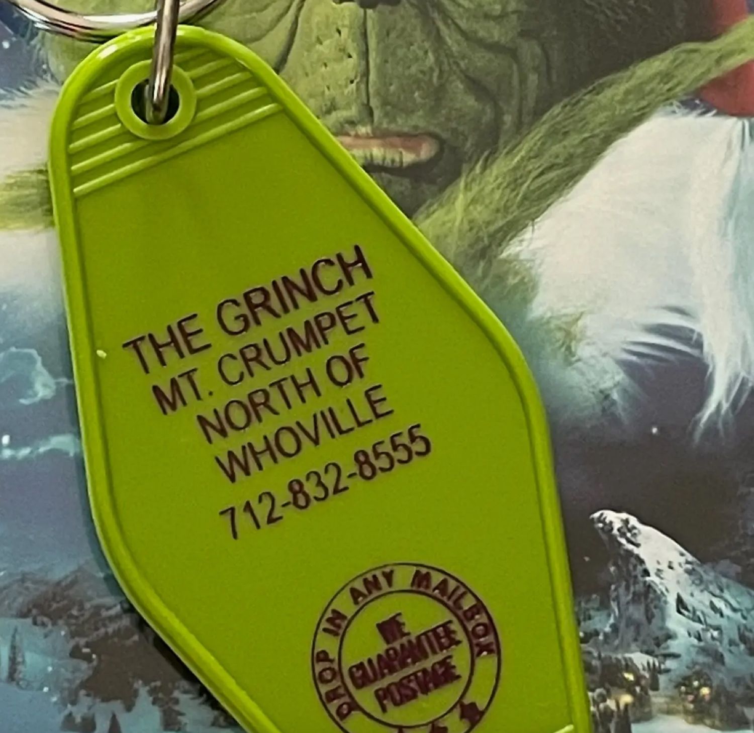 The Grinch | Motel Key Fob Keychain
