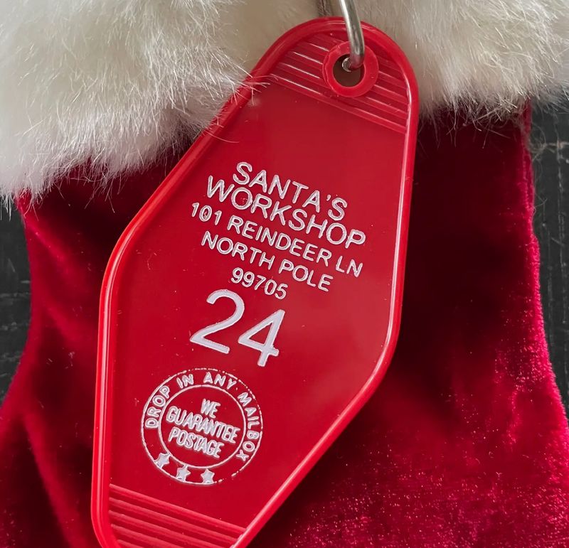 Santa’s Workshop | Motel Key Fob Keychain