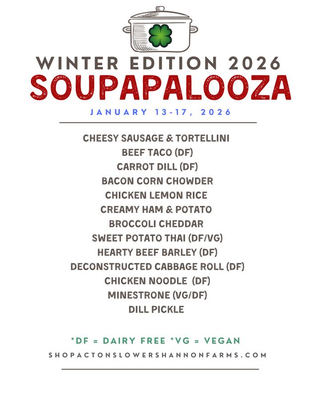 SOUPAPALOOZA (Bulk Soup Buying Event - see available list)