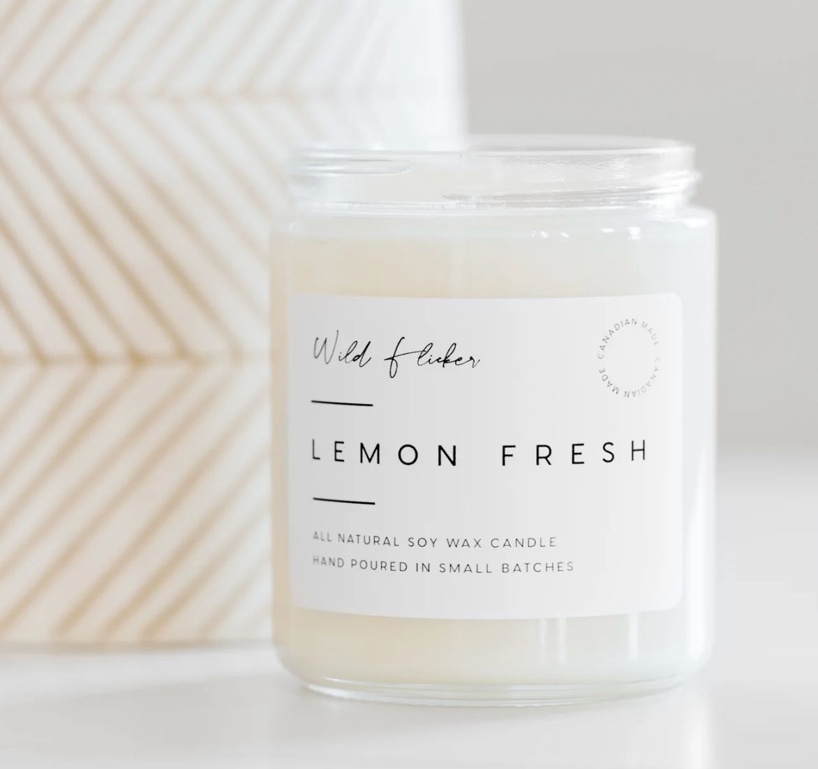 Lemon Fresh 8 oz Soy Candle