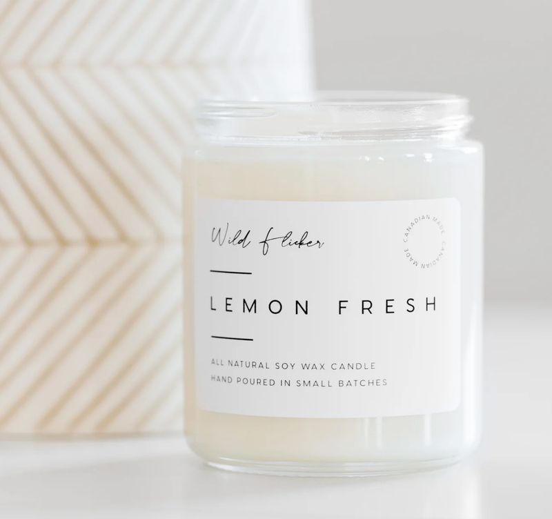 Lemon Fresh 8 oz Soy Candle