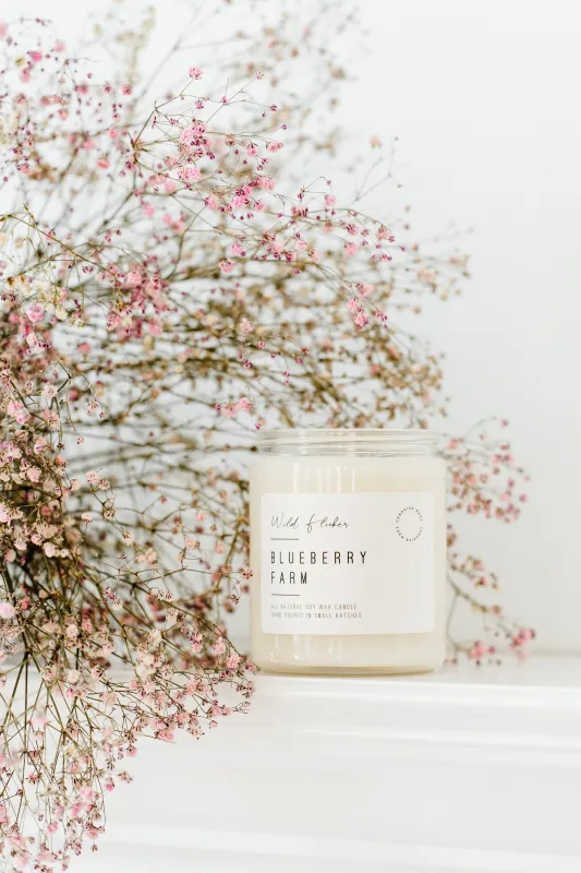 Blueberry Farm 8oz  Soy Candle