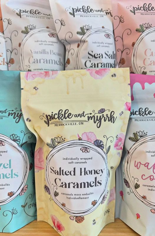 Salted Honey Caramels