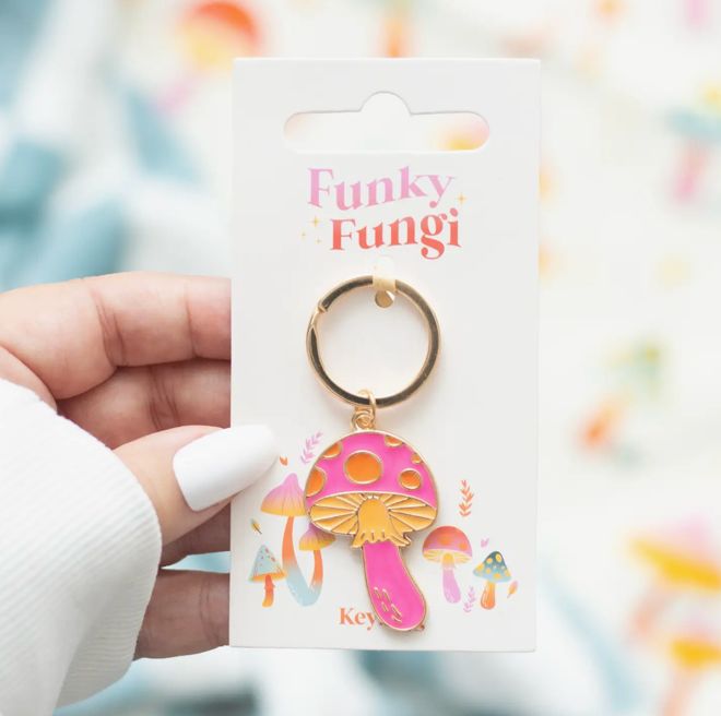 Funky Fungi Mushroom Keyring