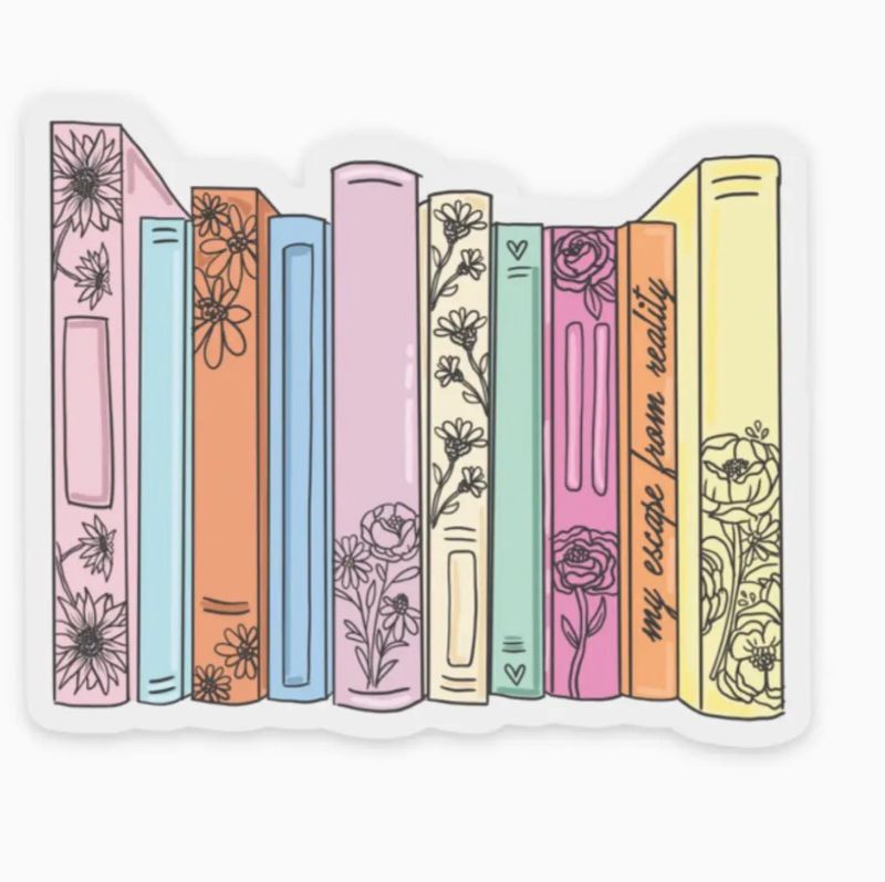 Floral Book Stickers - Jaybee Designs