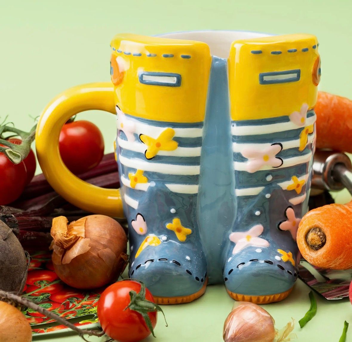 The Potting Shed Wellington Boots Snack Mug