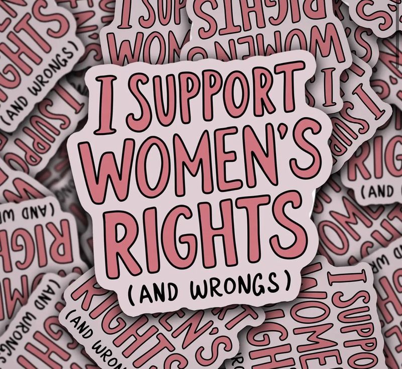 Support women’s rights sticker