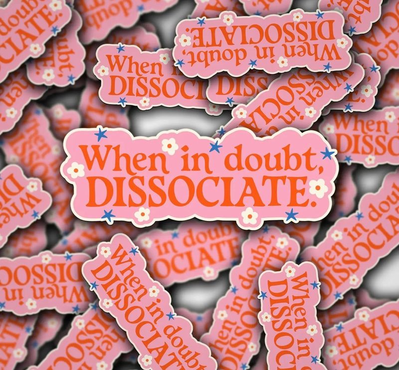 Dissociate sticker