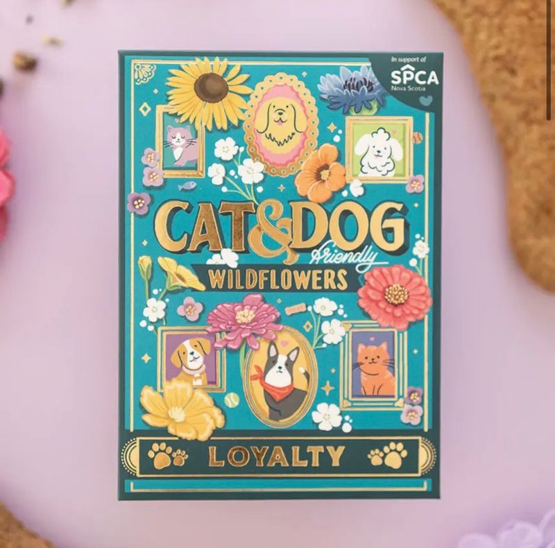 Cat &amp; Dog Wildflower Seed Packet