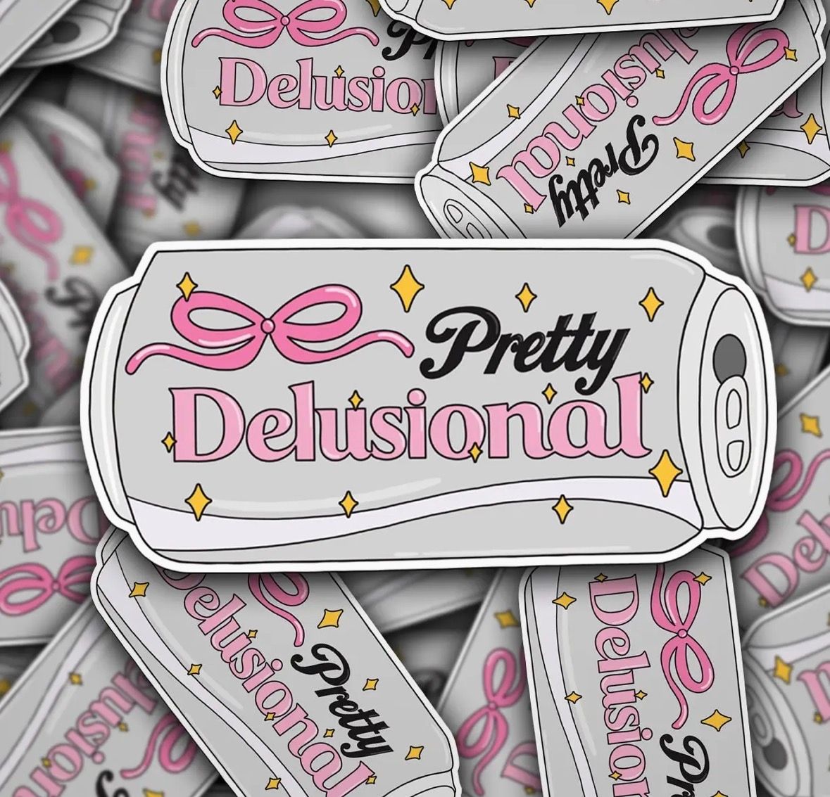 Pretty delusional Diet Coke sticker