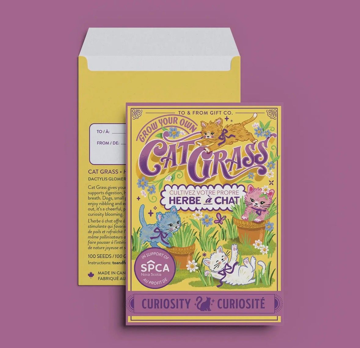 Cat Grass Seed Packet