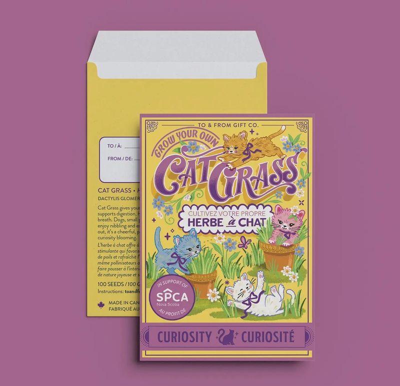 Cat Grass Seed Packet
